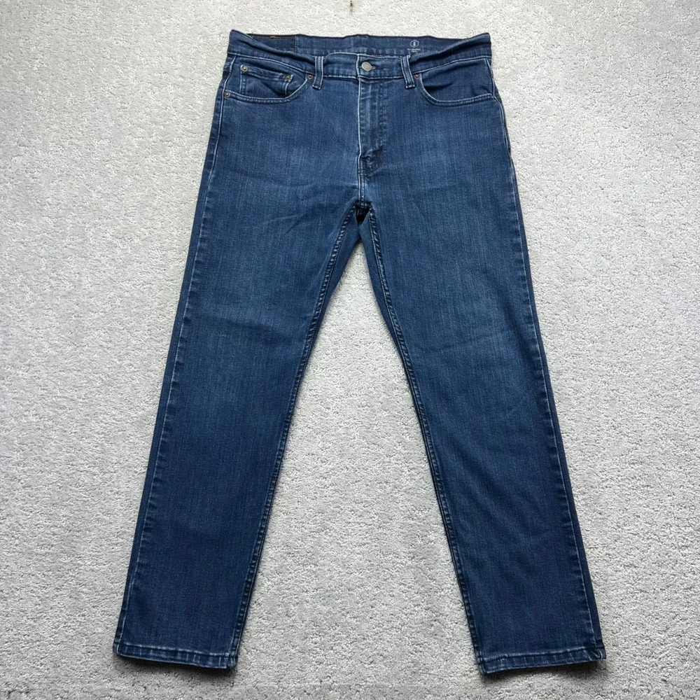 Levis 502 Jeans 33x30(34x28) Regular Taper Blue Denim Stretch All Seasons Tech
